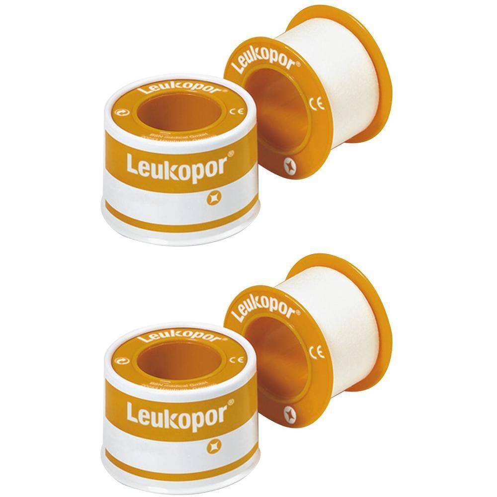 Leukopor 5 cmx5 m x2 2x6 St Pflaster