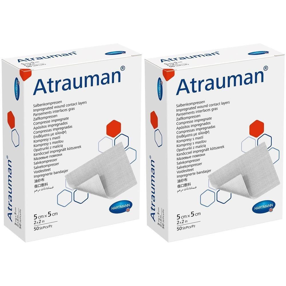 Atrauman 5x5 cm steril Kompressen x2 2x50 St