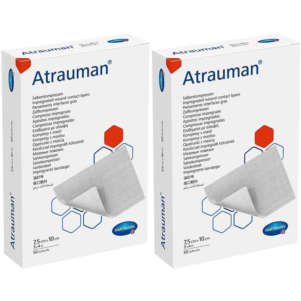 Atrauman 7,5x10 cm steril Kompressen x2 2x50 St