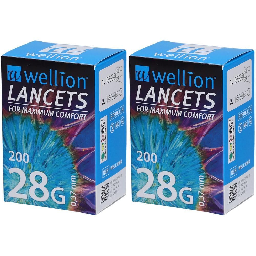 Wellion Lancets 28 G x2 2x200 St Lanzetten