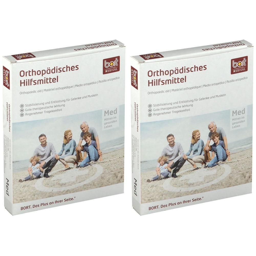 Bort Kniebandage XL schwarz x2 2x1 St Bandage(s)