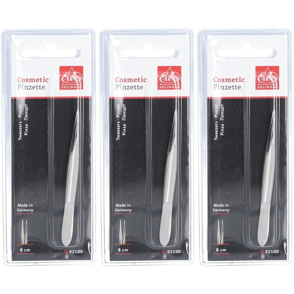 Erbe Pinzette spitz 8 cm Blister x3 3x1 St
