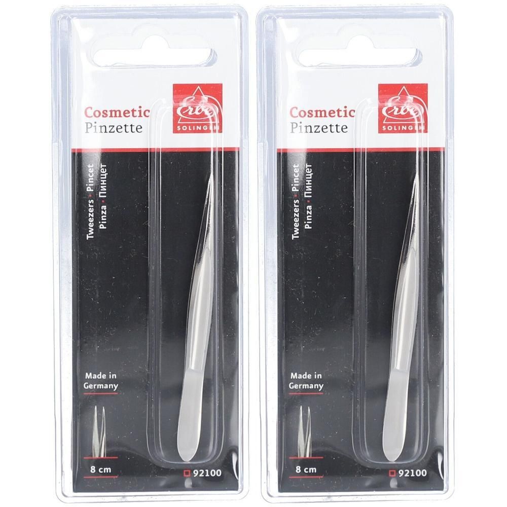 Erbe Pinzette spitz 8 cm Blister x2 2x1 St