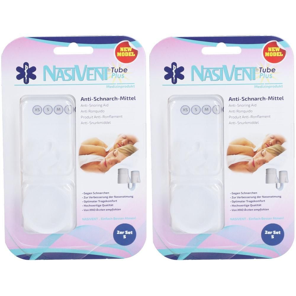 Zwei Packungen Nasenpflaster NasiVent Tube Plus.