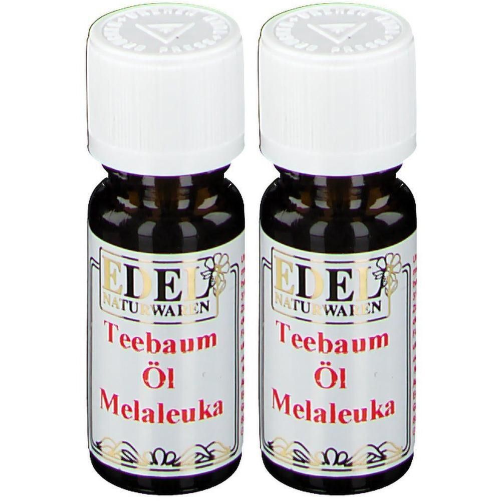 Zwei Fläschchen Teebaumöl Melaleuka von EDEL NATURWAREN.