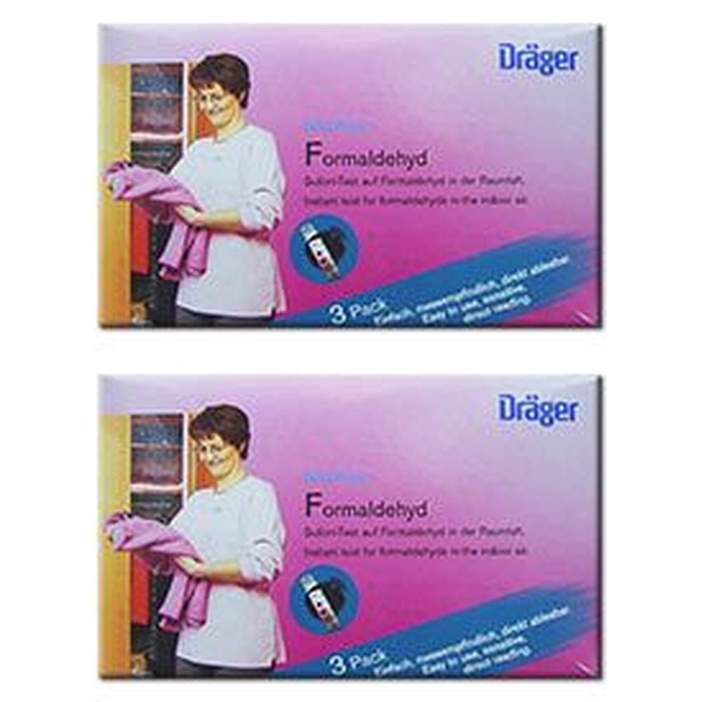 Dräger Formaldehyd-Schnelltest, 3er Packung. Zur Messung von Formaldehyd in der Raumluft.