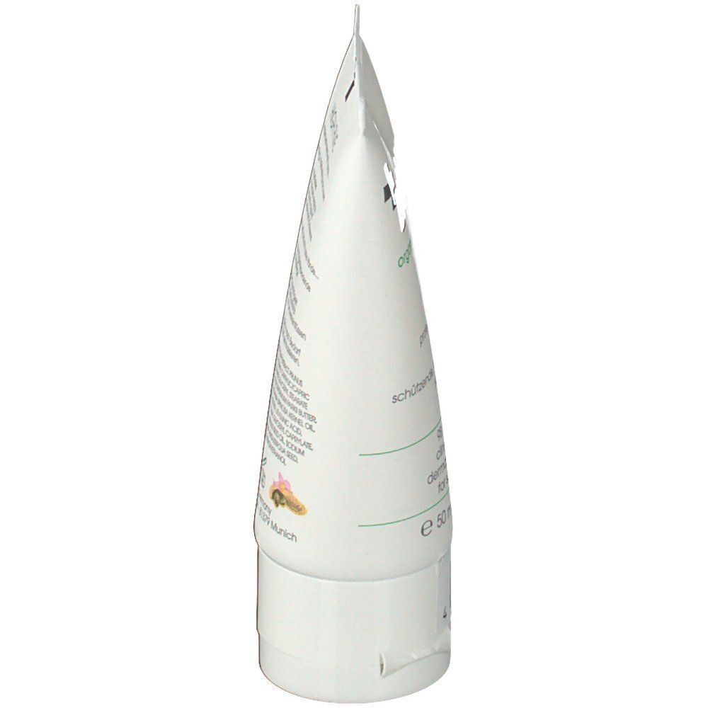 Seite einer Tube BIOMD High Five Handcreme.