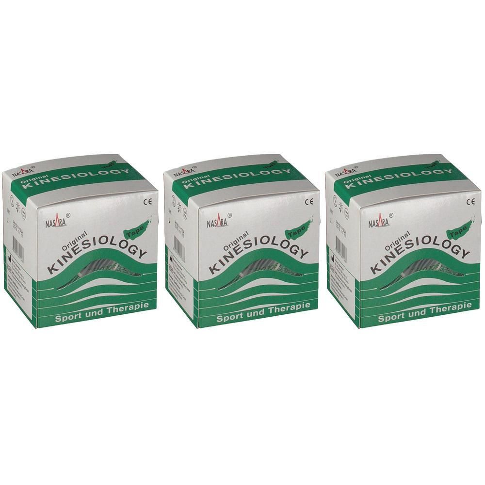 Kinesiologie Tape 5 cmx5 m grün x3 3x1 St Verband