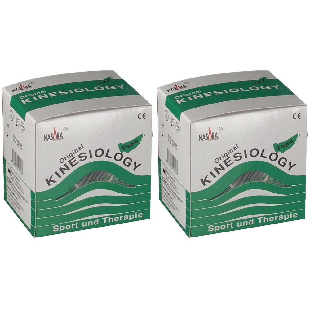Kinesiologie Tape 5 cmx5 m grün x2 2x1 St Verband