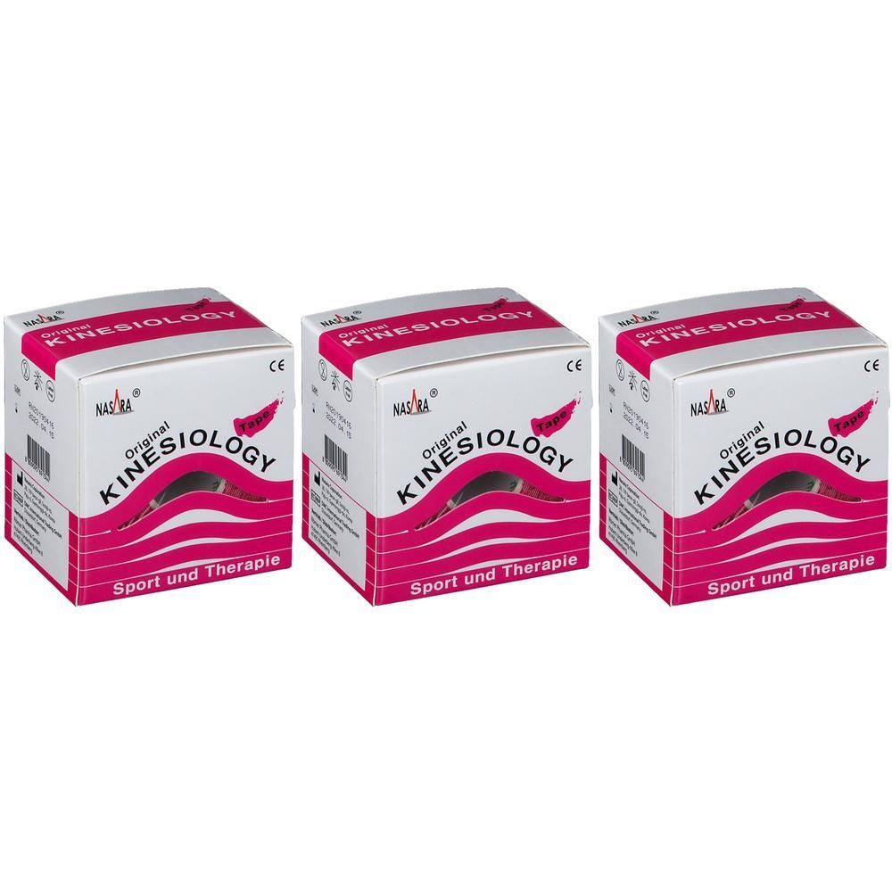 Kinesiologie Tape 5 cmx5 m pink x3 3x1 St Verband