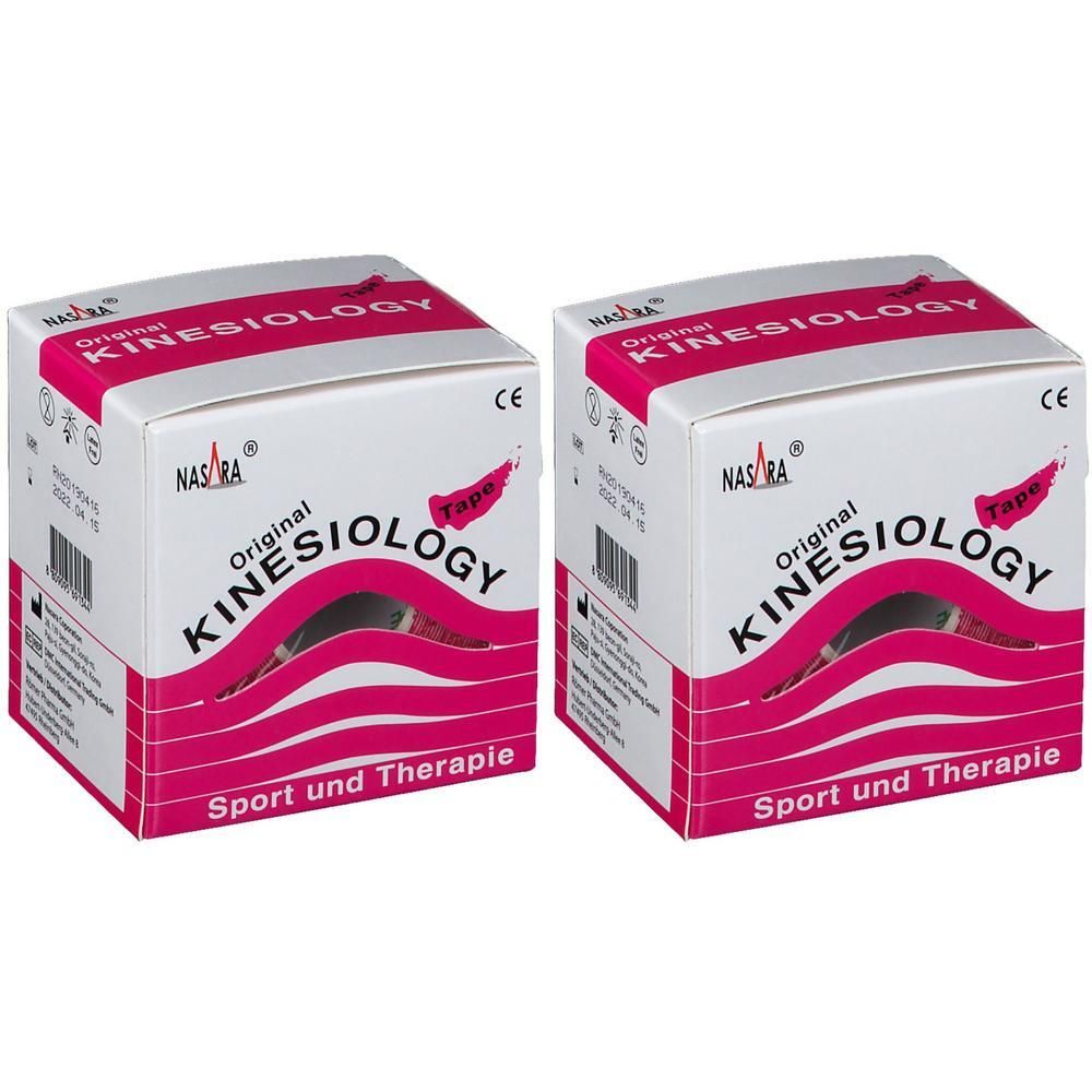 Kinesiologie Tape 5 cmx5 m pink x2 2x1 St Verband