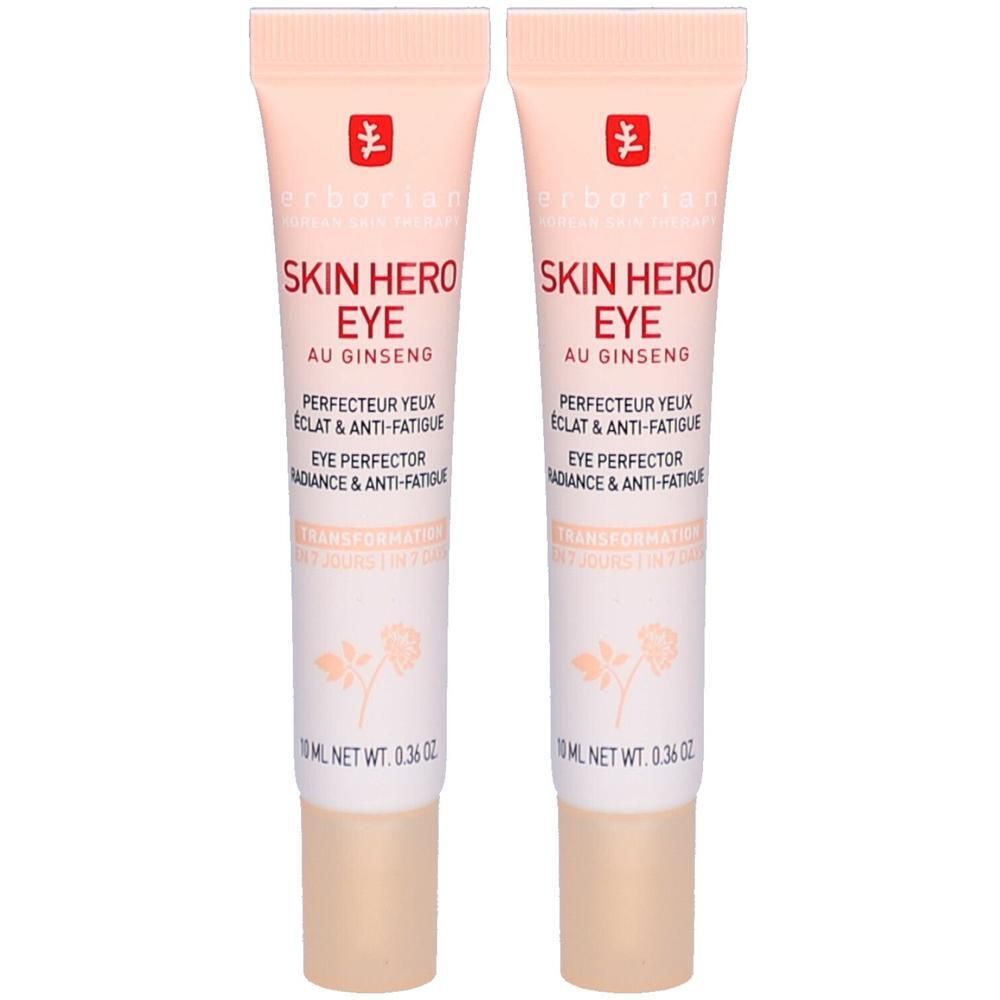 Zwei Tuben Erborian Skin Hero Eye Augenperfektor mit Ginseng, 10ml.