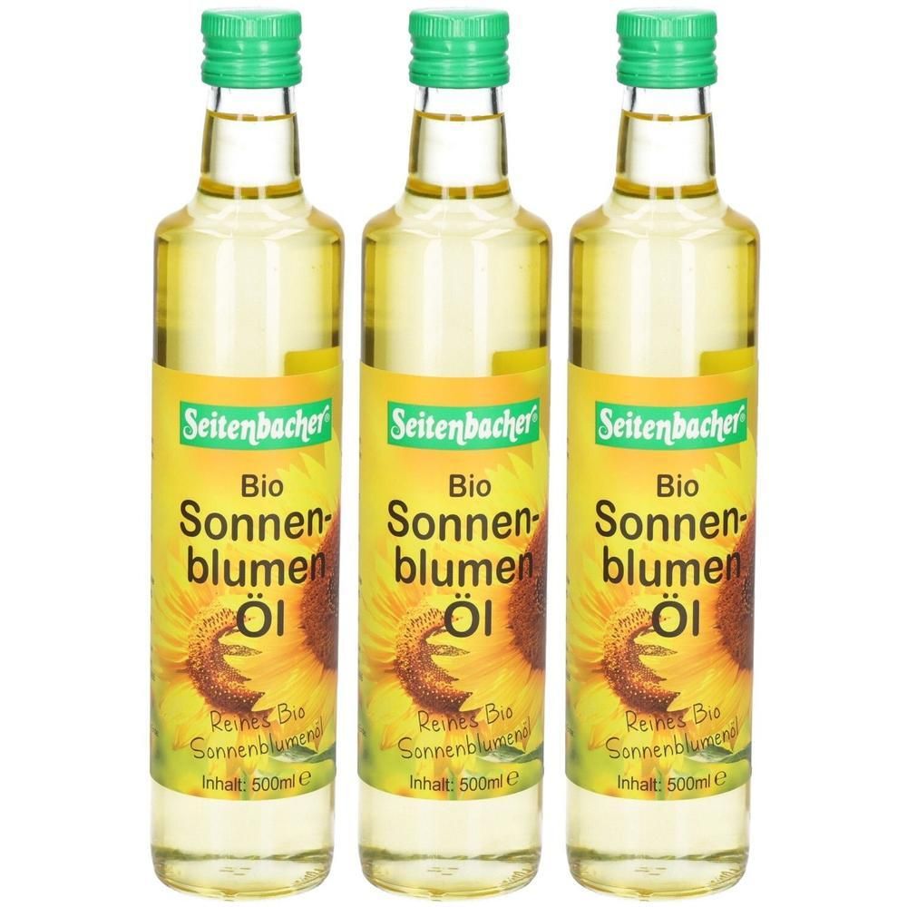Seitenbacher Bio Sonnenblumen Öl x3 3x500 ml