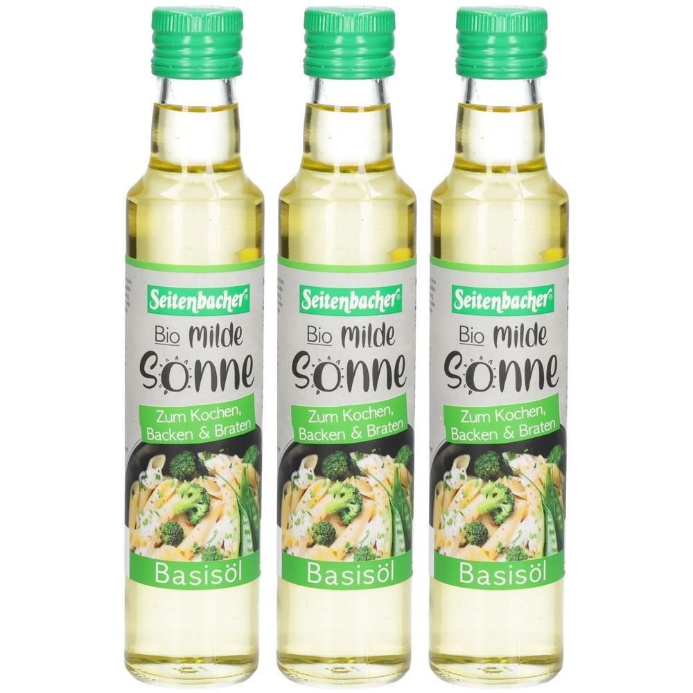 Seitenbacher Bio Basis Öl, Milde Sonne x3 3x250 ml