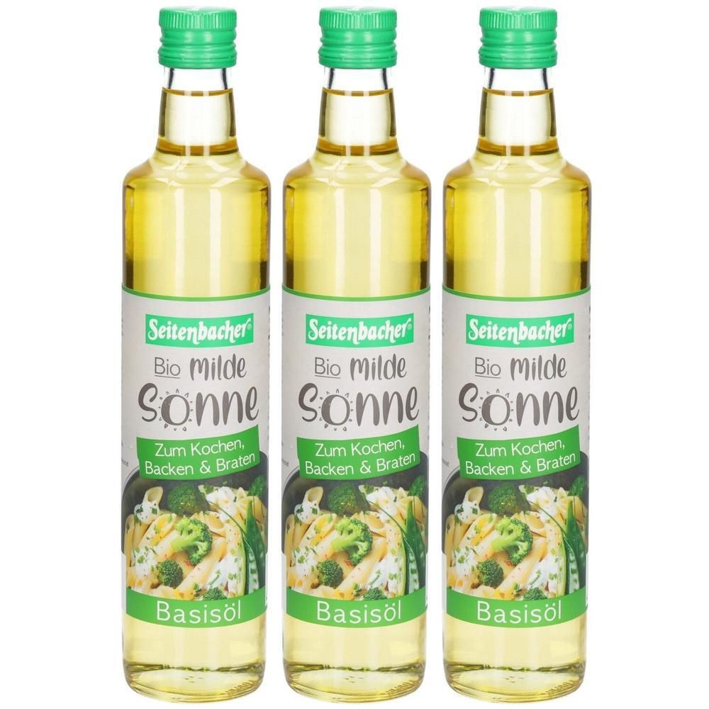 Seitenbacher Bio Basis Öl, Milde Sonne x3 3x500 ml