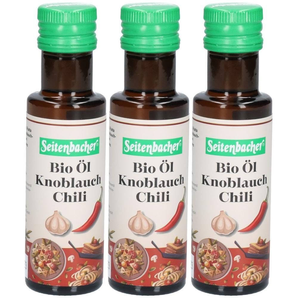 Seitenbacher Bio-Öl Knoblauch-Chilli x3 3x100 ml