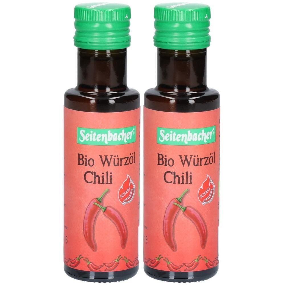 Seitenbacher Bio Würzöl Chili x2 2x100 ml
