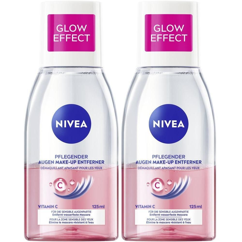 Nivea Glow Augen Make-up Entferner 125ml x2 2x125 ml