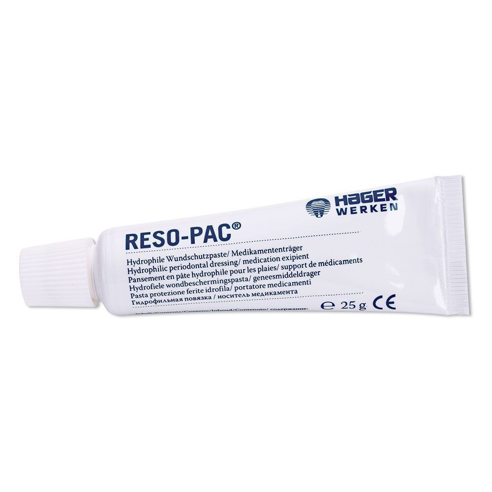 Eine Tube RESO-PAC® Hydrophile Wundschutzpaste, 25g.