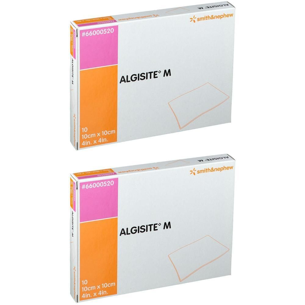Algisite M Calciumalginat Wundaufl.10x10 cm ster. x2 2x10 St Kompressen