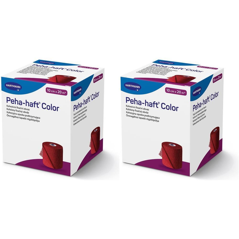 Peha-Haft Color Fixierb.latexfrei 10 cmx20 m rot x2 2x1 St Binden