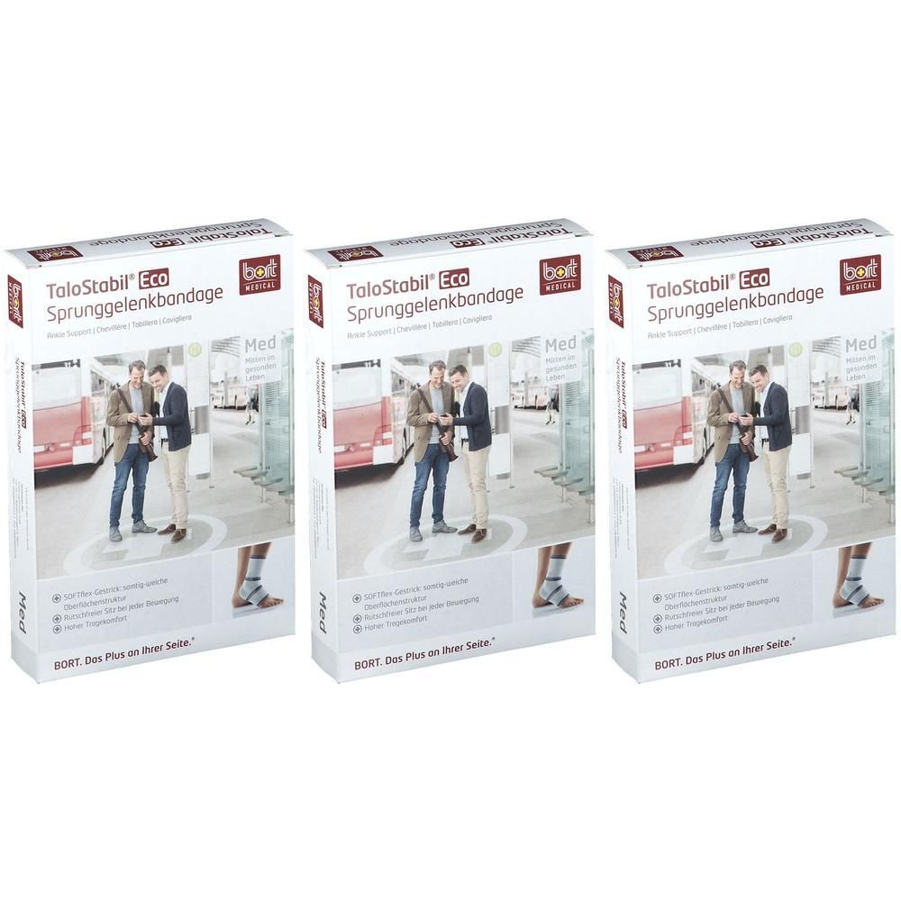 Bort TaloStabil Eco Sprunggel.Band.S schwarz x3 3x1 St Bandage(s)