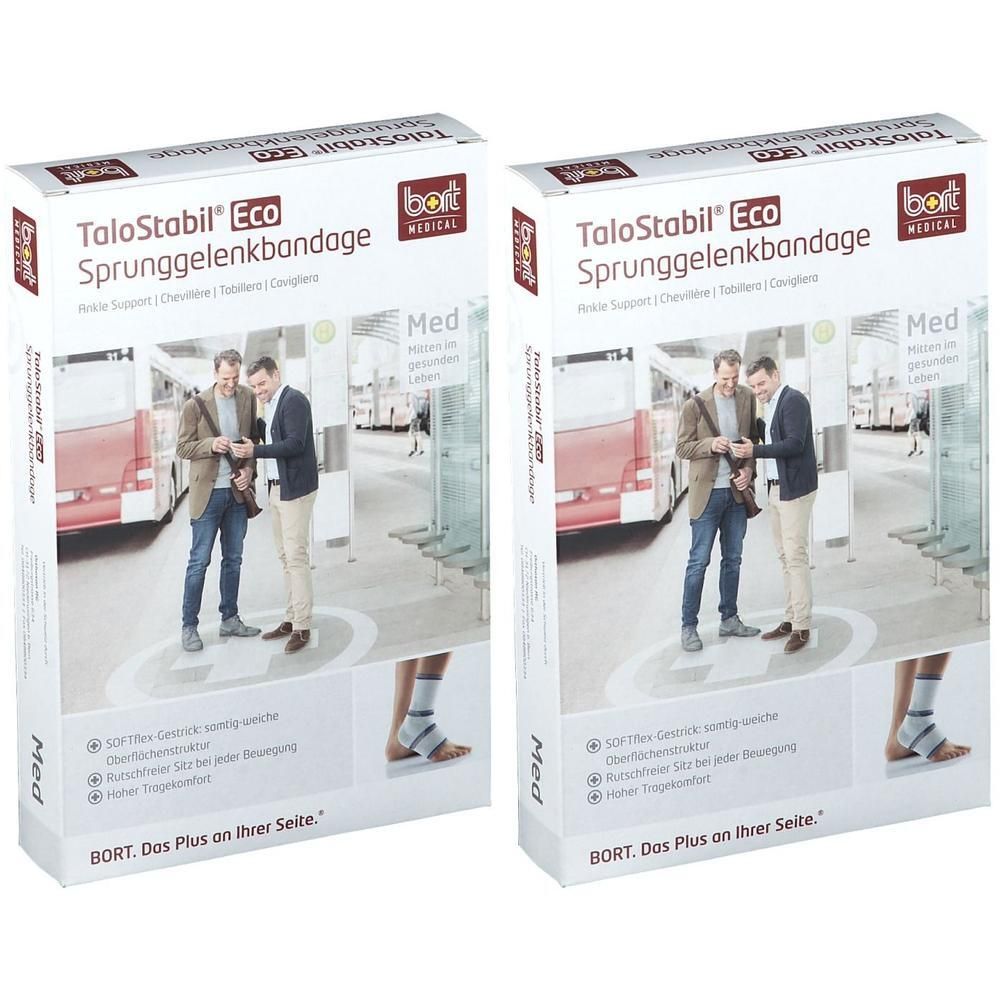 Bort TaloStabil Eco Sprunggel.Band.S schwarz x2 2x1 St Bandage(s)