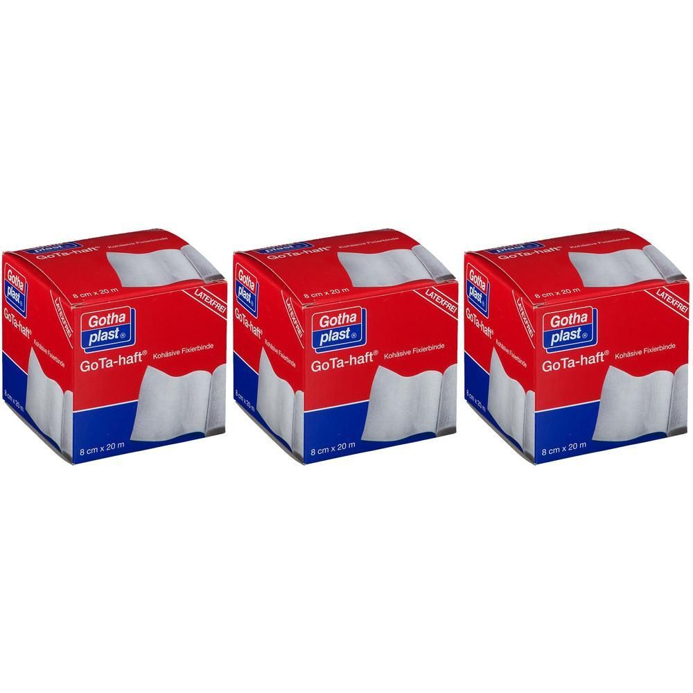 Gota Haft kohäsive Fixierbinde 8 cmx20 m latexfrei x3 3x1 St Binden