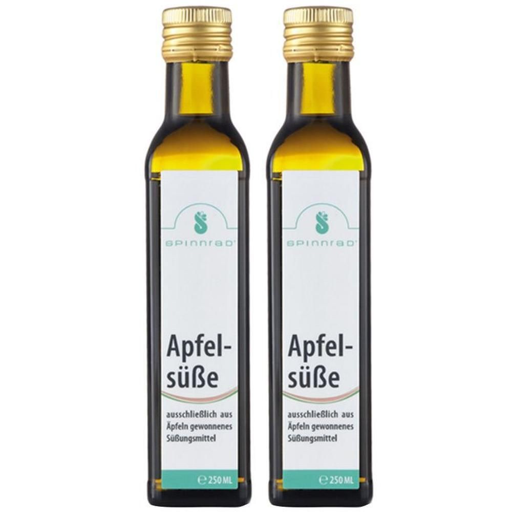 Zwei Flaschen Spinnrad Apfel-süße Süßungsmittel, je 250 ml.