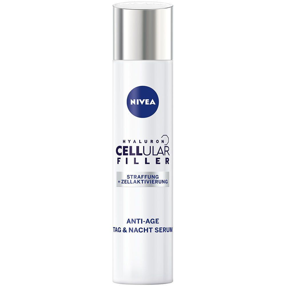 NIVEA CELLULAR Hyaluron Anti-Age Tag & Nacht Serum Flasche.