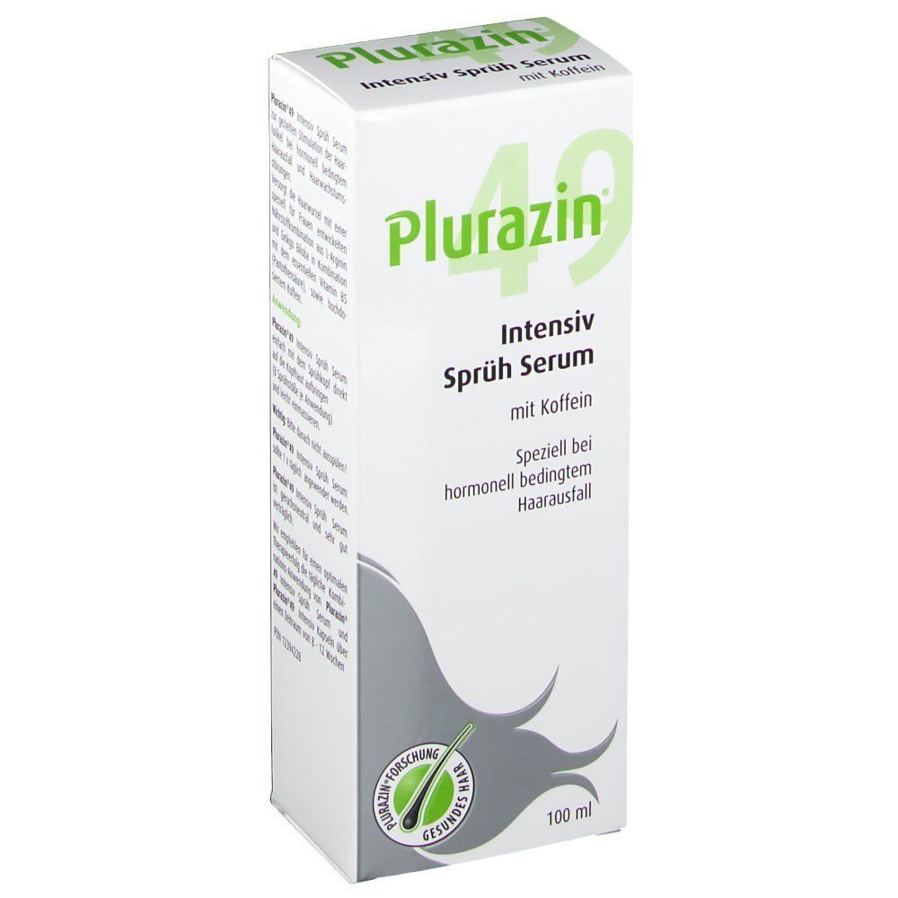 Eine Packung Plurazin® 49 Intensiv Sprüh Serum, 100 ml.