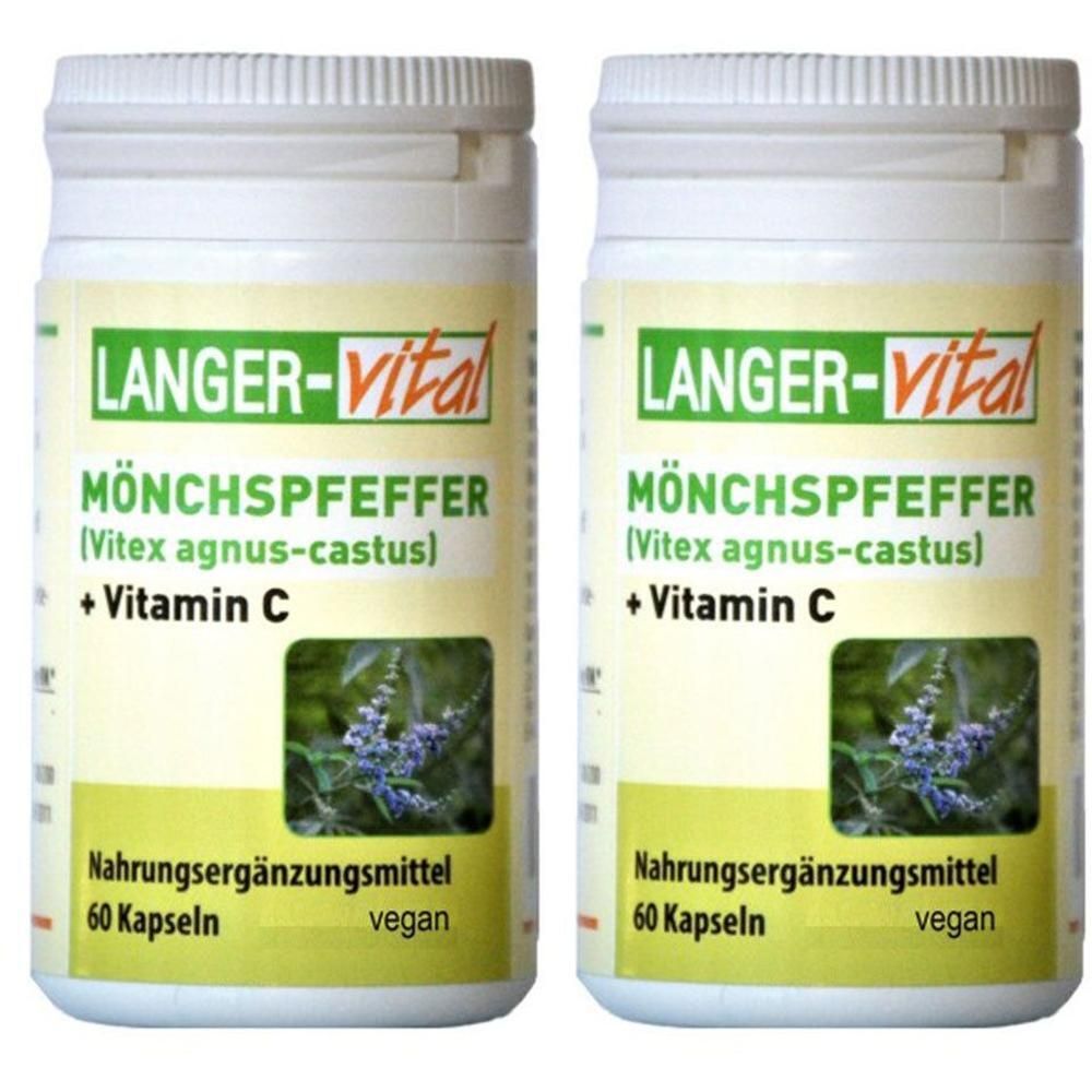 Mönchspfeffer 350 mg+Vitamin C Kapseln x2 2x60 St
