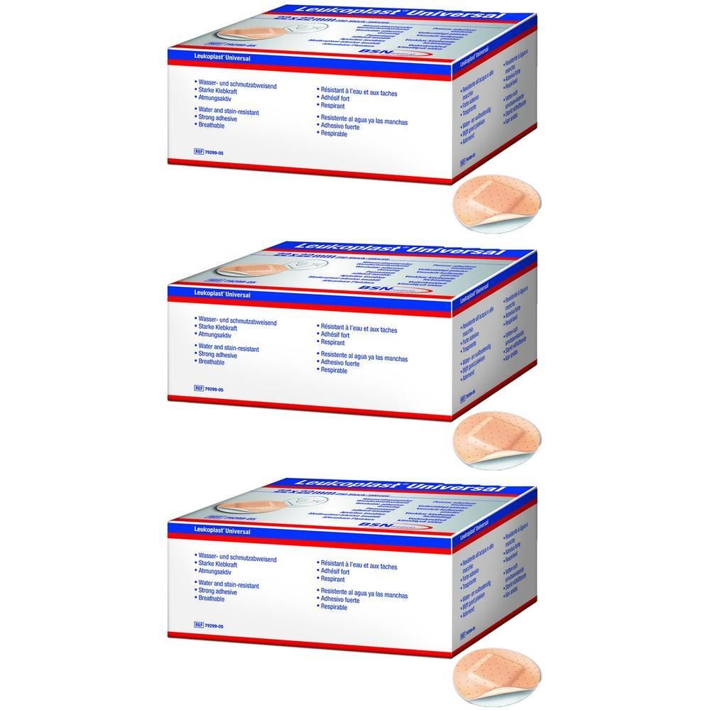 Leukoplast Universal Strips wasserabw.rund 22 mm x3 3x250 St Pflaster