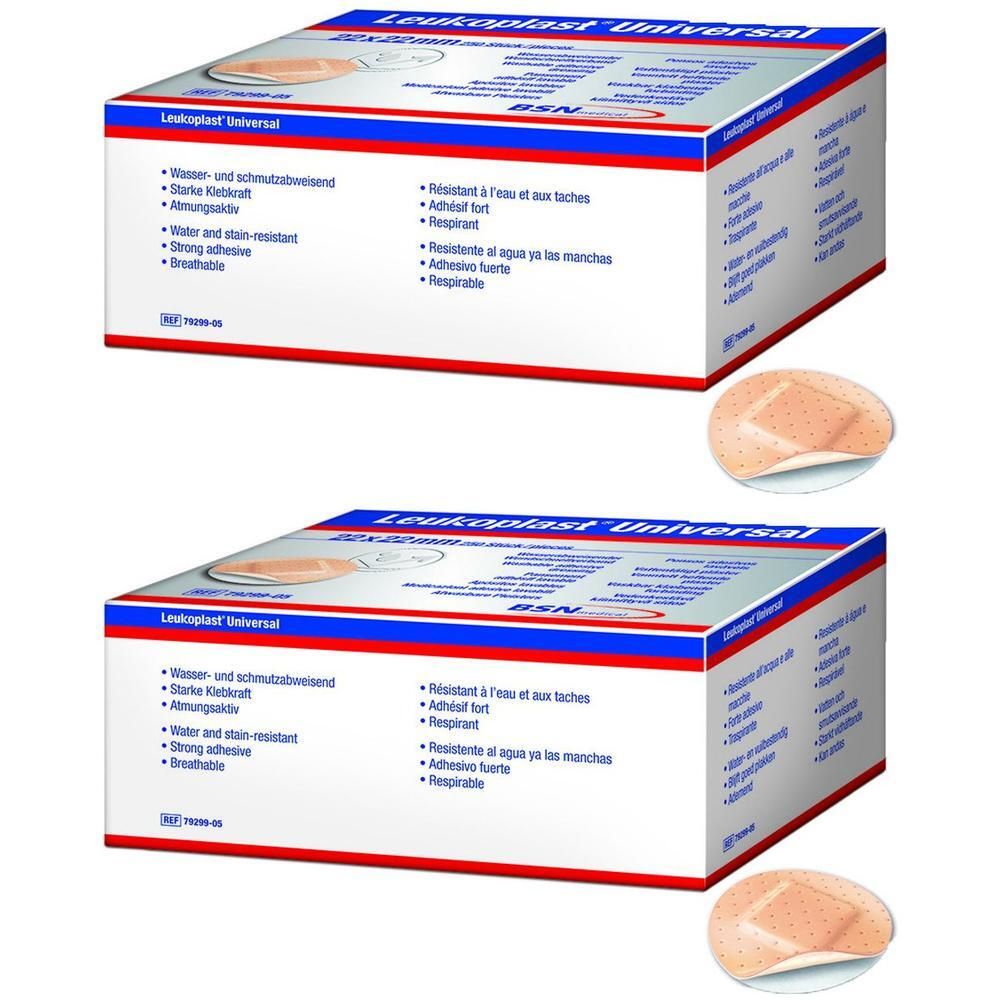 Leukoplast Universal Strips wasserabw.rund 22 mm x2 2x250 St Pflaster