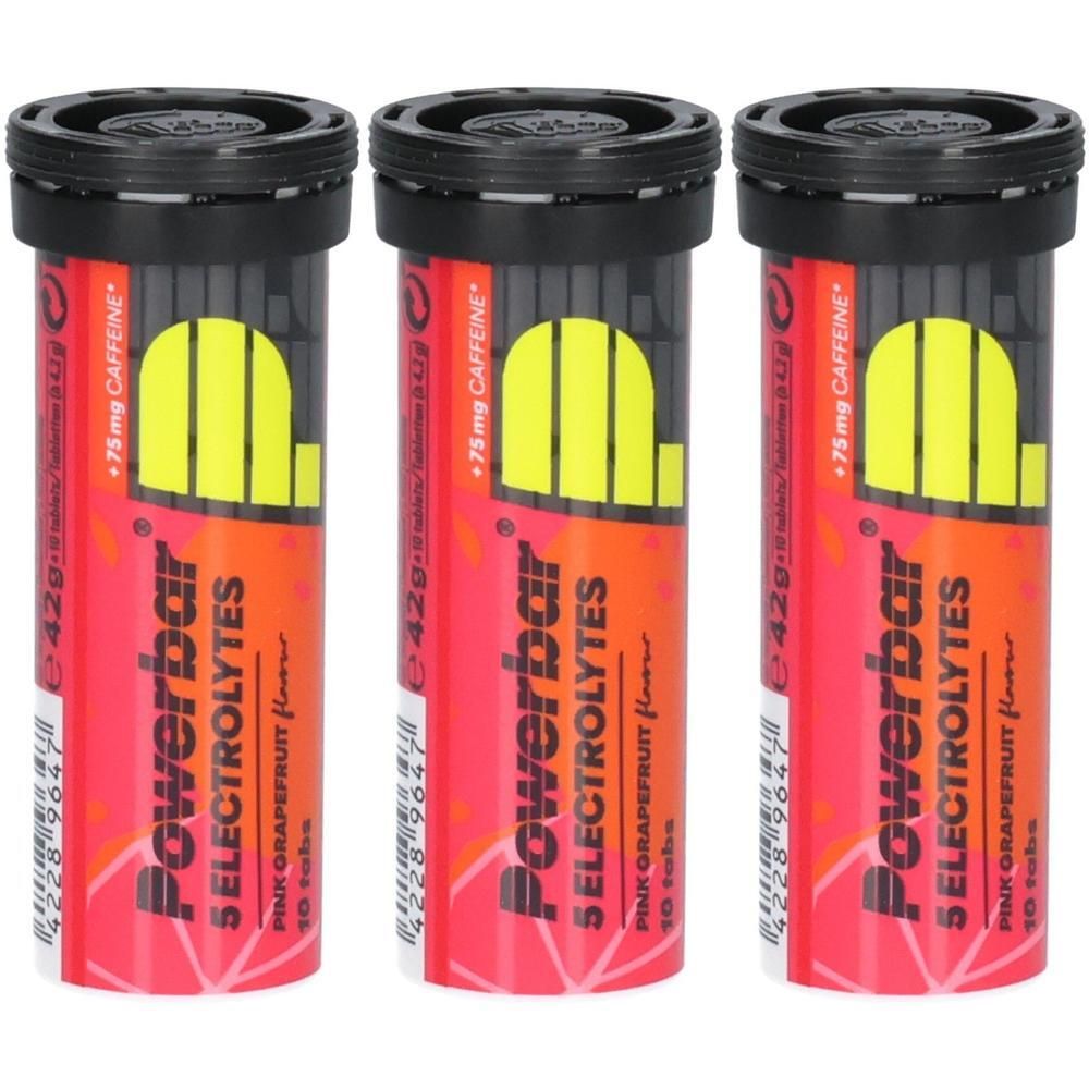 Powerbar 5 Electrolytes pink Grapefruit+Koffein x3 3x10 St Tabletten