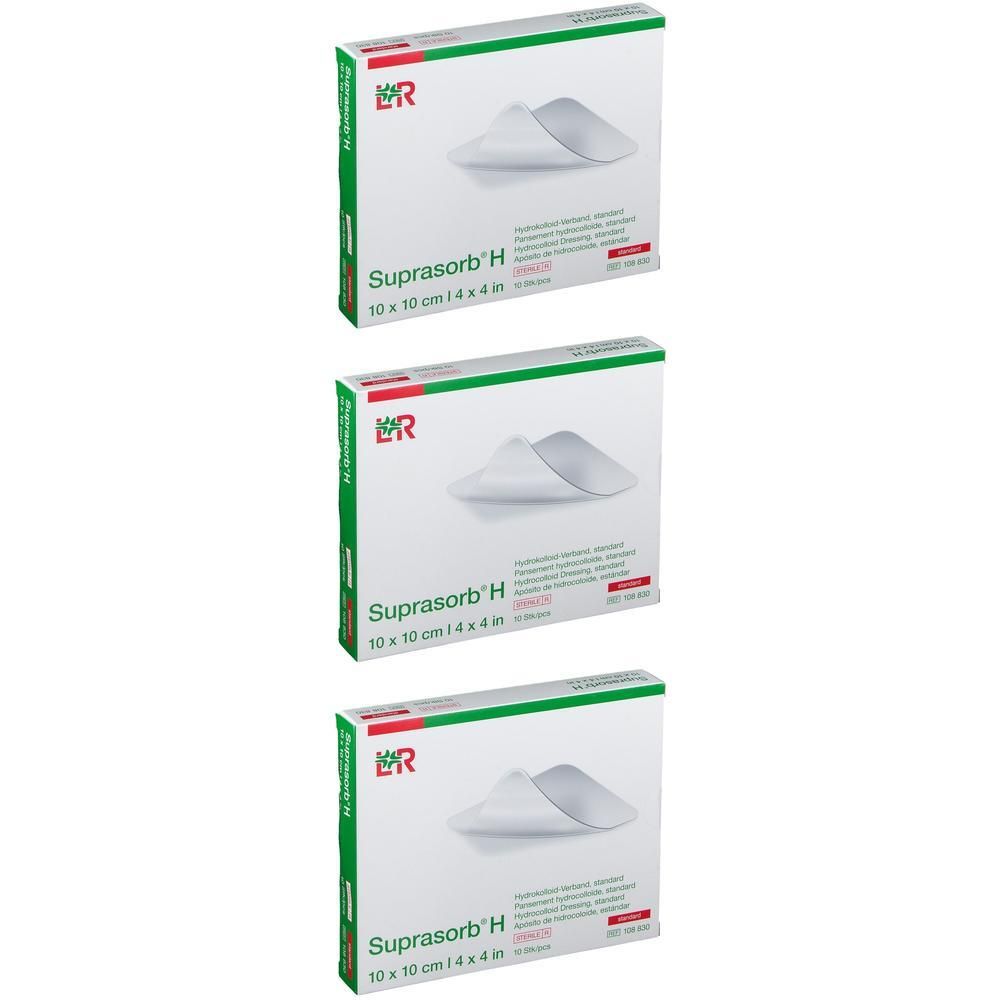 Suprasorb H Hydrokoll.Verb.standard 10x10 cm x3 3x10 St Verband