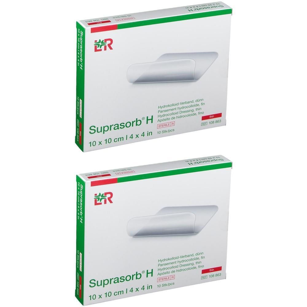 Suprasorb H Hydrokoll.Verb.dünn 10x10 cm x2 2x10 St Verband