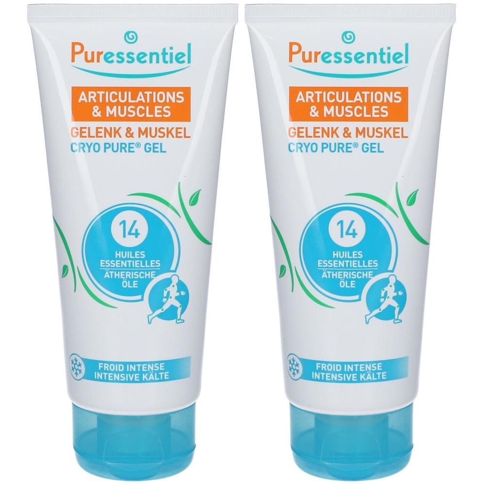 Zwei Tuben Puressentiel Gel für Gelenke & Muskeln. Mit 14 ätherischen Ölen und intensive Kälte.