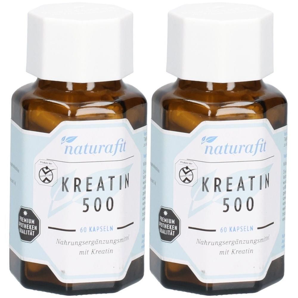 Naturafit Kreatin 500 Kapseln x2 2x60 St