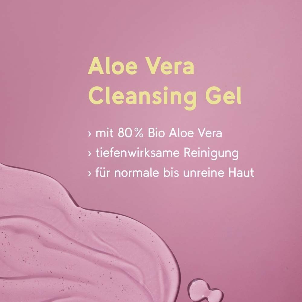 Rainbow aloecare Aloe Vera Cleansing Gel: 80% Bio Aloe Vera, tiefenwirksame Reinigung.