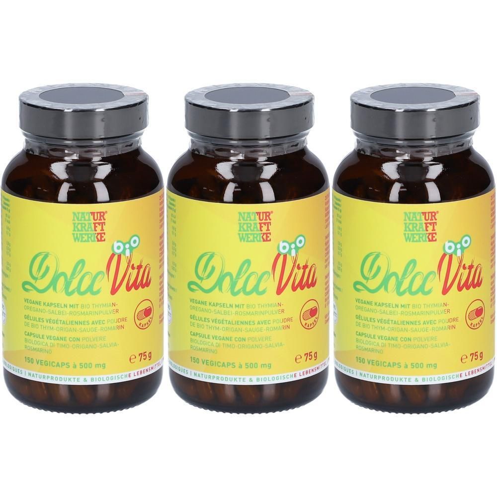 Dolce Vita 150Veg500Mg B/K Bio x3 3x75 g Kapseln