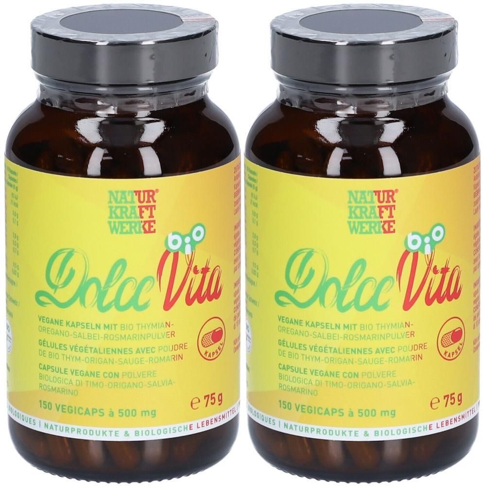 Dolce Vita 150Veg500Mg B/K Bio x2 2x75 g Kapseln