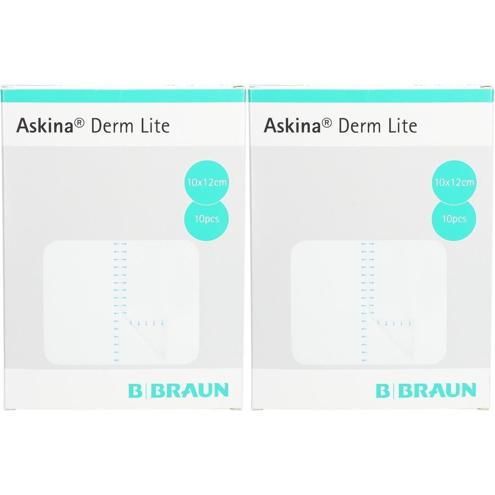 Askina Derm Lite Transparentverb.10x12 cm steril x2 2x10 St Verband