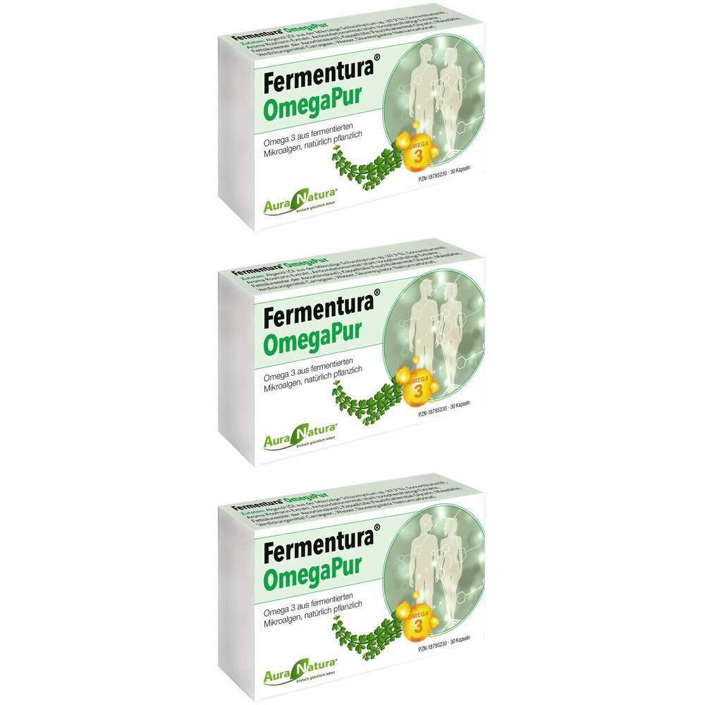 Auranatura Fermentura OmegaPur Kapseln x3 3x30 St