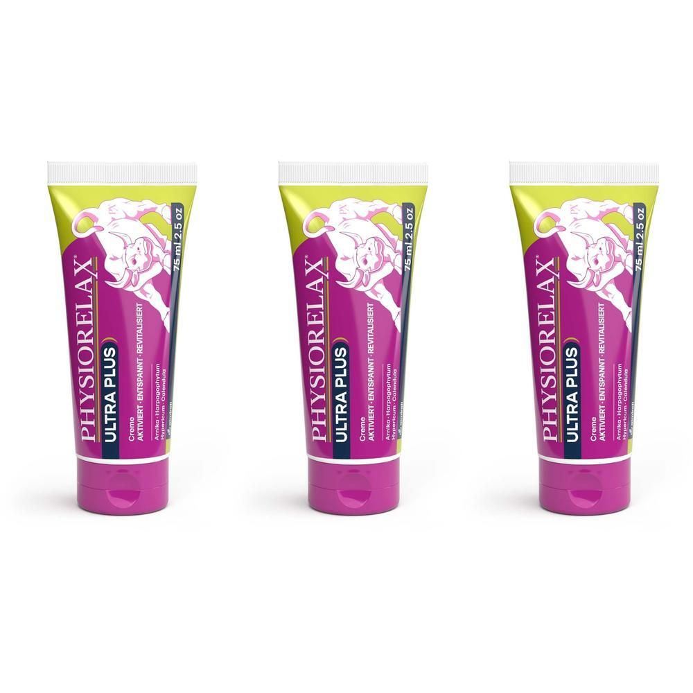 Physiorelax Ultra Plus Creme x3 3x75 ml