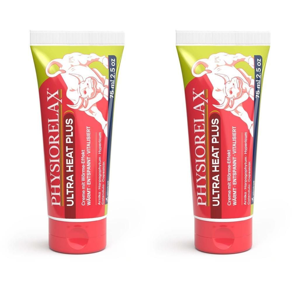 Physiorelax Ultra Heat Plus Creme x2 2x75 ml