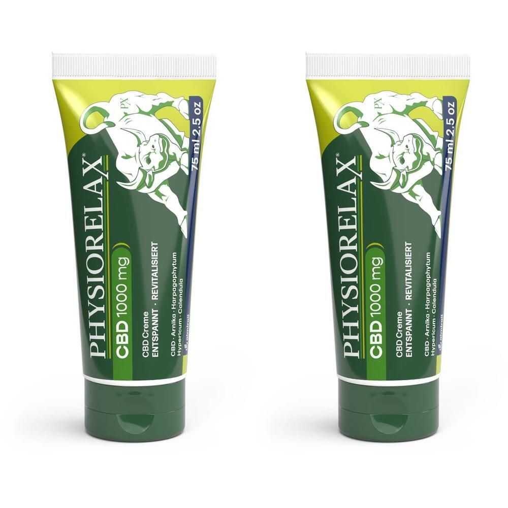Physiorelax CBD 1000 mg Creme x2 2x75 ml