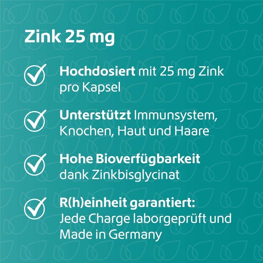 R(h)ein Nutrition Zink 25 mg Immunsystem Plus