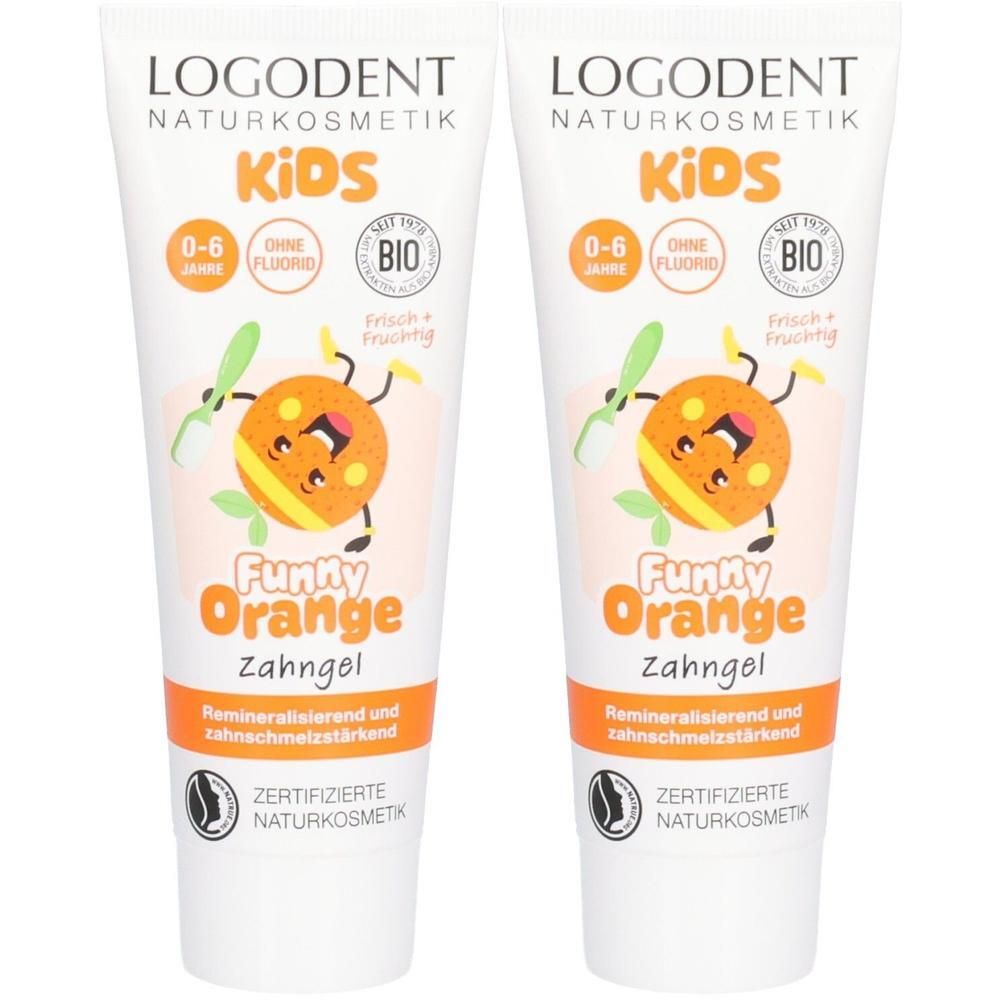 Kids Zahngel Funny Orange x2 2x75 ml
