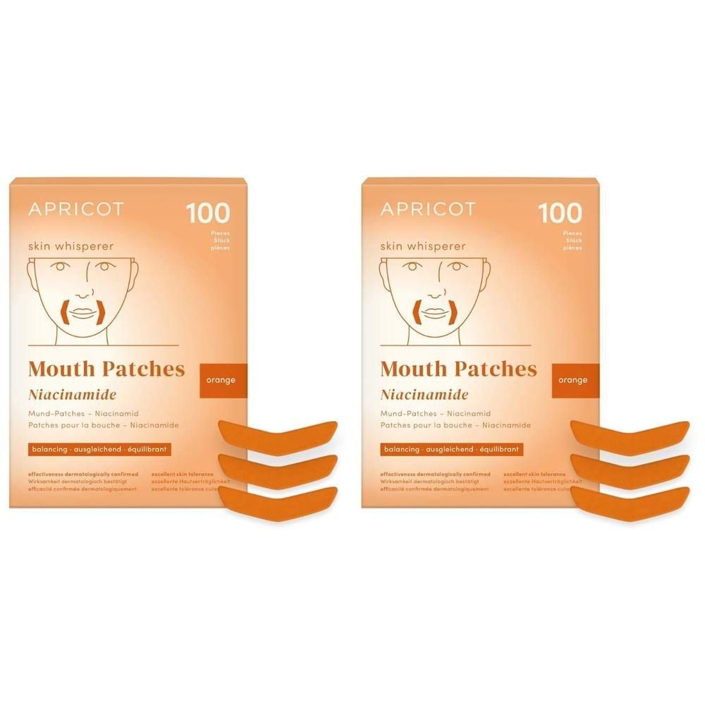 Apricot Mouth Patches Niacinamide skin whisperer x2 2x100 St Pflaster